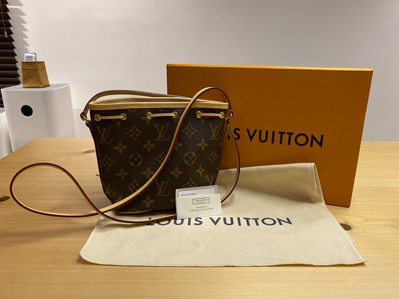 LV M41346 Nano Noe 經典Monogram 束口水桶包(迷你)-6
