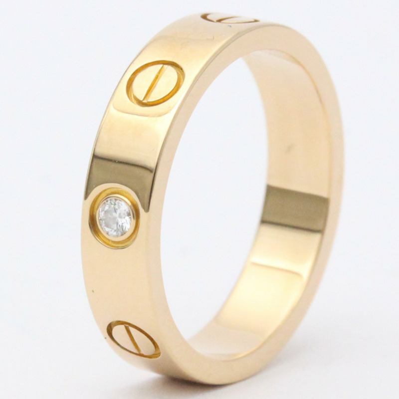 【日本直送】CARTIER Love Mini Love 戒指鑽石 0.02ct 玫瑰金 B4050700 BF557526-1