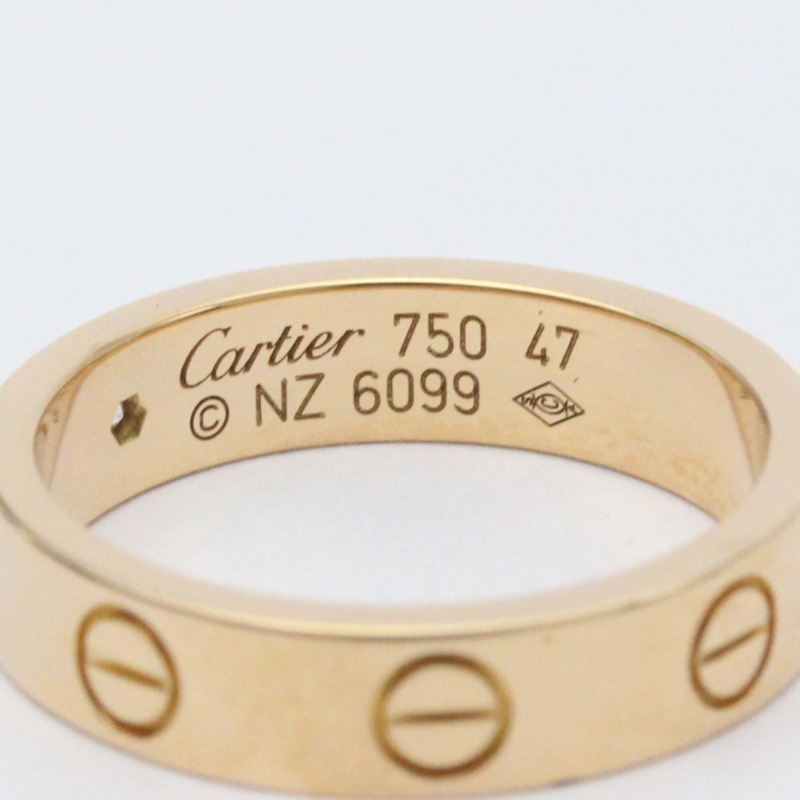 【日本直送】CARTIER Love Mini Love 戒指鑽石 0.02ct 玫瑰金 B4050700 BF557526-7