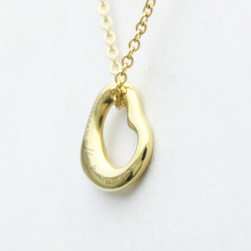 【日本直送】拋光 TIFFANY Open Heart by Elsa Peretti 18K 黃金項鍊 BF557523-2