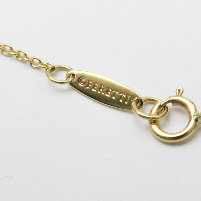【日本直送】拋光 TIFFANY Open Heart by Elsa Peretti 18K 黃金項鍊 BF557523-9