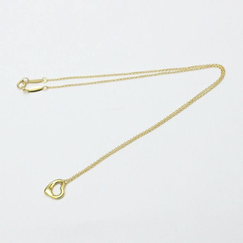 【日本直送】拋光 TIFFANY Open Heart by Elsa Peretti 18K 黃金項鍊 BF557523-10