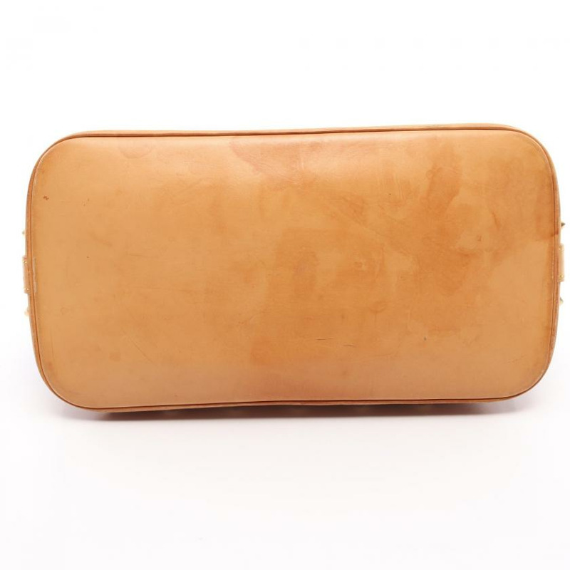 【日本直送】 中古LOUIS VUITTON 9成新 Alma 老花多彩色 黑色 手提包 PVC 真皮 黑色-4