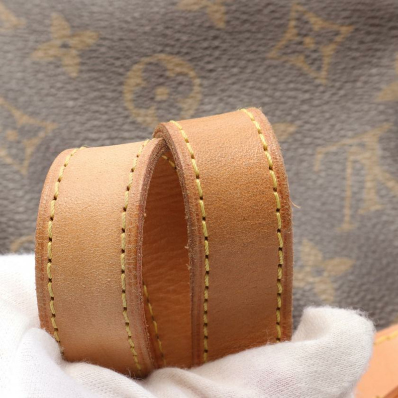 【日本直送】 中古LOUIS VUITTON 9成新  Batignolles Vertical 老花肩包 托特包 PVC 真皮 棕色-5