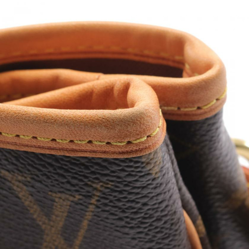 【日本直送】 中古LOUIS VUITTON 9成新  Batignolles Vertical 老花肩包 托特包 PVC 真皮 棕色-6