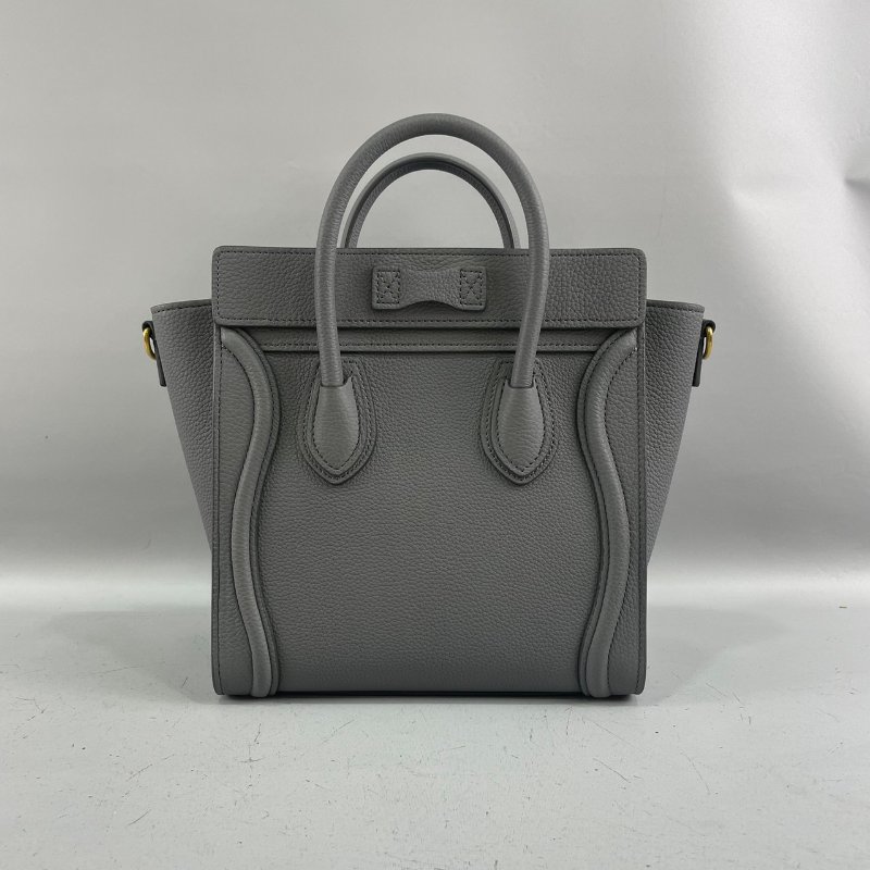 Celine炭灰色小牛皮Nano Luggage囧包-3