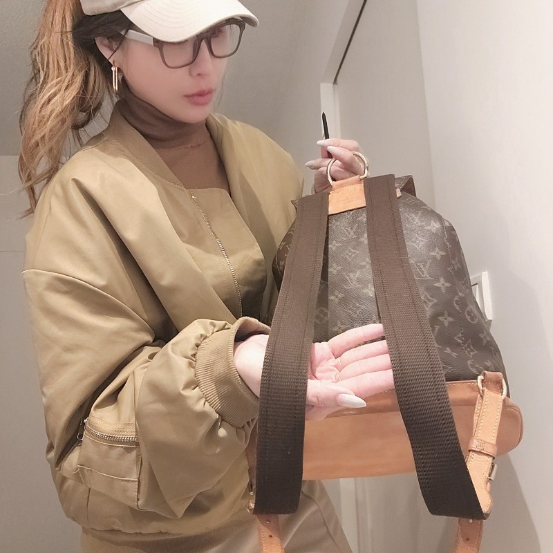甜價日本中古真品大號老花揹包LOUIS VUITTON 路易威登 MonogramGM老花背包M51135-18