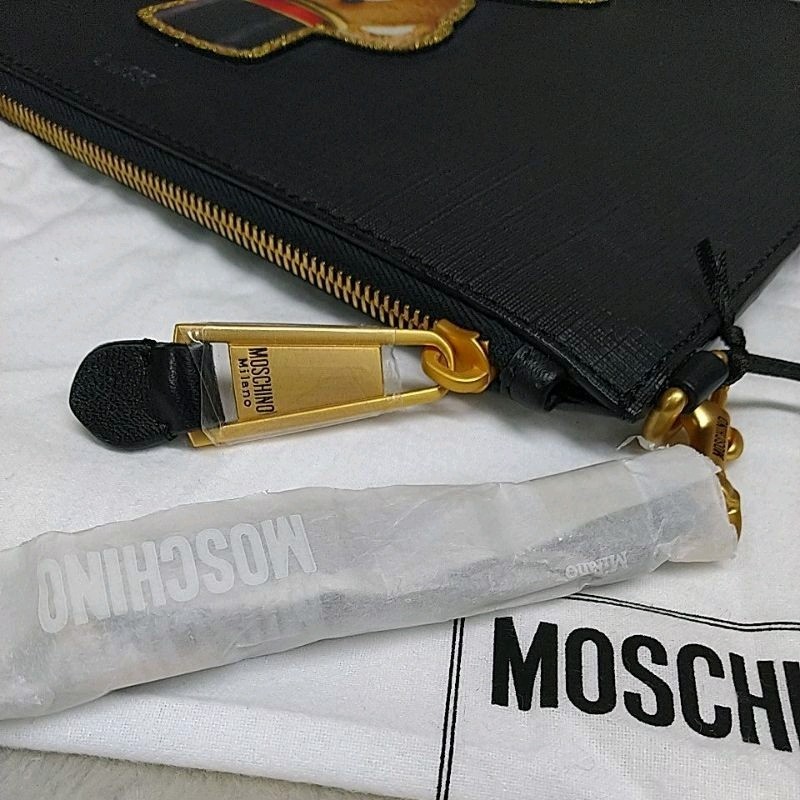 Moschino#泰迪熊手拿包#防刮牛皮#包包#時尚風-2