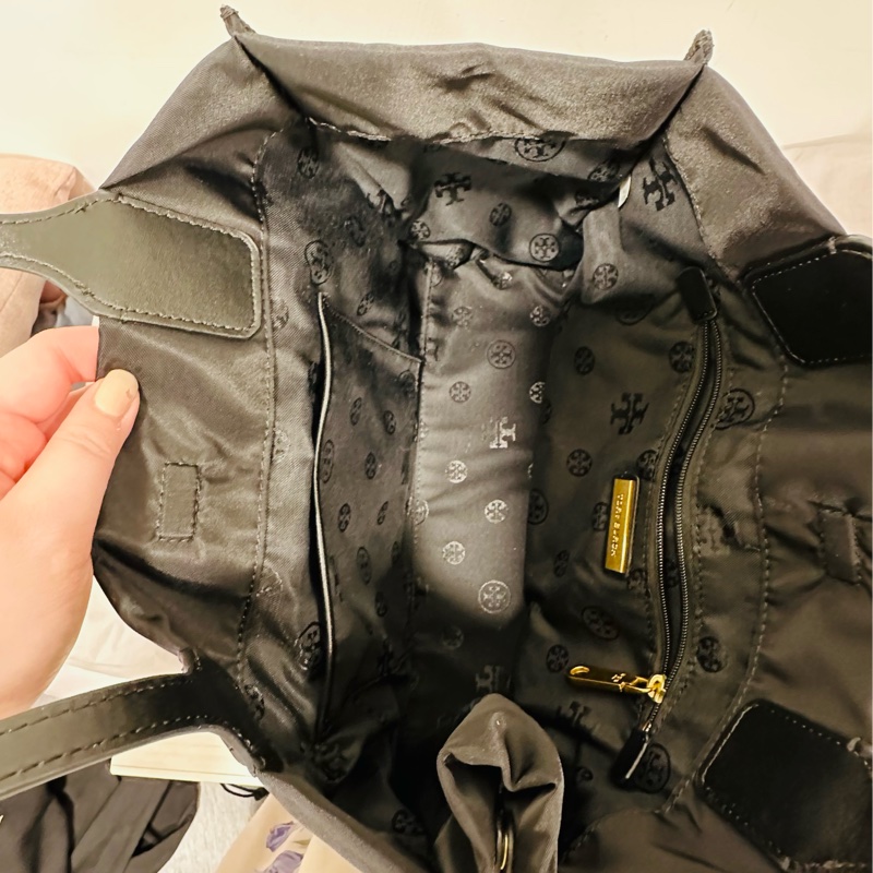 TORY BURCH專櫃款 ELLA 大LOGO肩背托特包-3