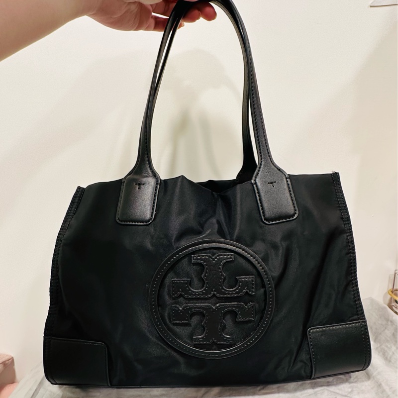 TORY BURCH專櫃款 ELLA 大LOGO肩背托特包-1
