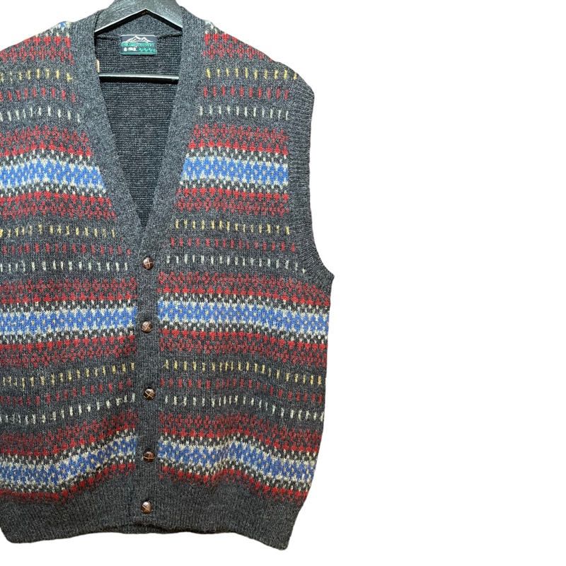 顛復古⚡️Unicorn Country獨角馬彩色圖騰羊毛混紡開襟毛衣❤️男女皆可F0225003-2