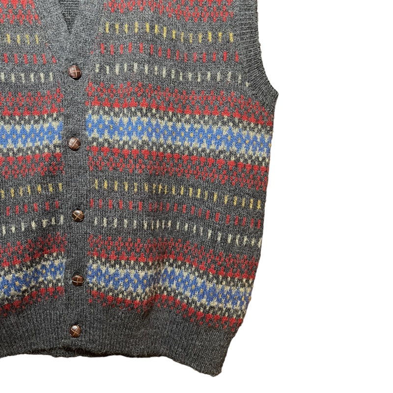 顛復古⚡️Unicorn Country獨角馬彩色圖騰羊毛混紡開襟毛衣❤️男女皆可F0225003-5