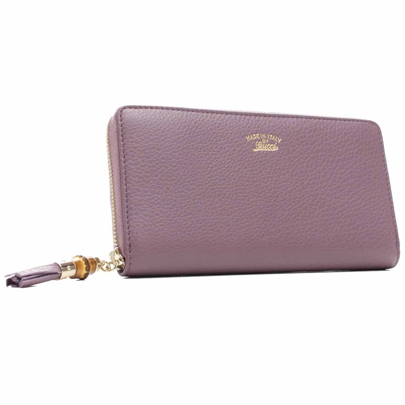 GUCCI 古馳 牛皮 拉鍊長夾 發財包-6