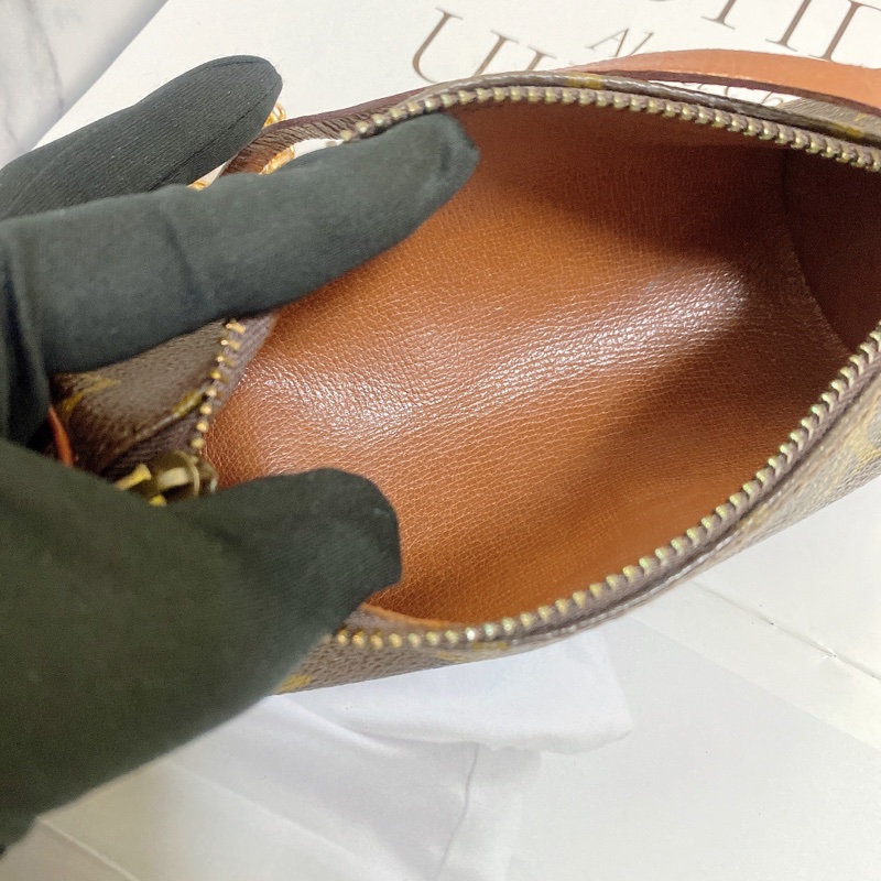 LV 紅皮小圓桶mini小圓筒鏈條包-12