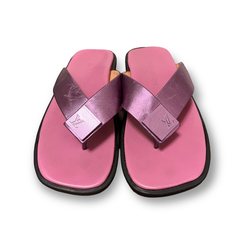 🍒LOUIS VUITTON厚底夾腳拖 size:39 / 2F230228-2-3