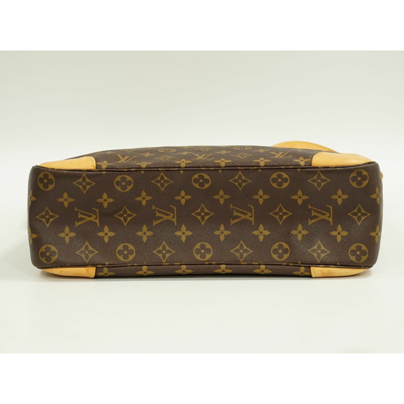 正品路易威登 LOUIS VUITTON LV Boulogne 35 交織字母單肩包棕色 M51260 Boulogne Vuitton 包二手-2