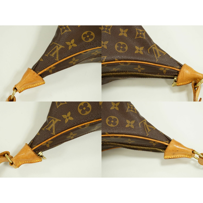 正品路易威登 LOUIS VUITTON LV Boulogne 35 交織字母單肩包棕色 M51260 Boulogne Vuitton 包二手-5