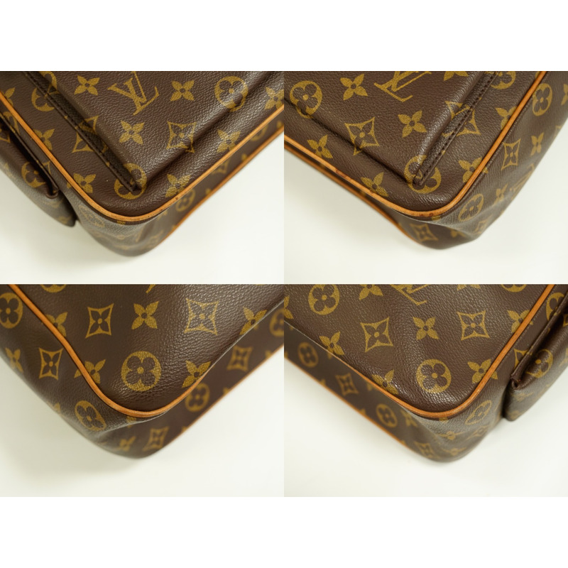 正品路易威登 LOUIS VUITTON LV Multiplicity 交織字母手提包手提包棕色 M51162 Multipli Cite Vuitton 包二手-6