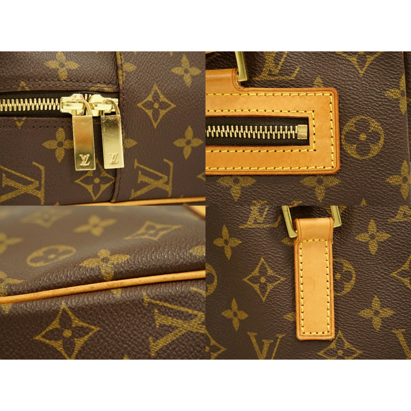 正品路易威登 LOUIS VUITTON LV Cite GM 交織字母單肩包手提包棕色 M51181 Cite Vuitton 包二手-3