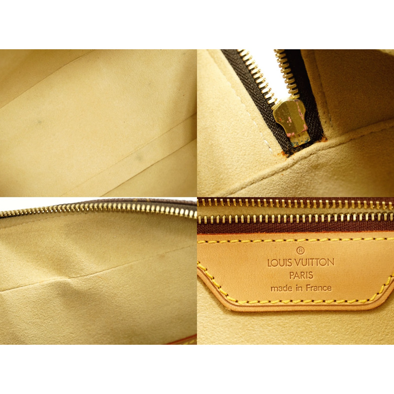 正品路易威登 LOUIS VUITTON LV Cite GM 交織字母單肩包手提包棕色 M51181 Cite Vuitton 包二手-8