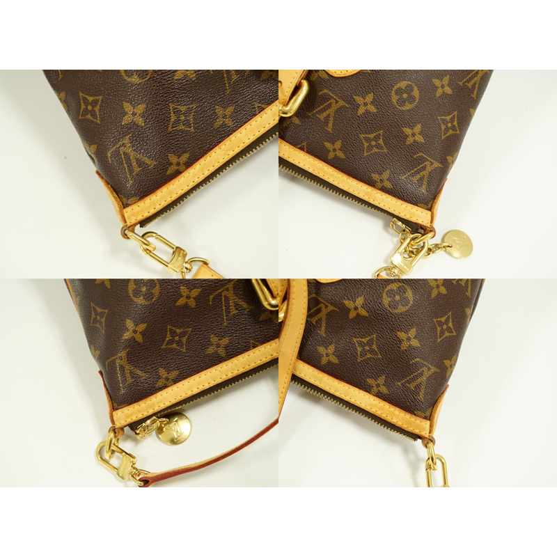 正品路易威登 LOUIS VUITTON LV Palermo GM Monogram 2WAY 單肩包手提包棕色 M40146 Palermo Vuitton 二手-5