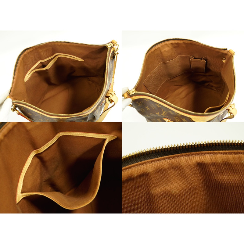 正品路易威登 LOUIS VUITTON LV Palermo GM Monogram 2WAY 單肩包手提包棕色 M40146 Palermo Vuitton 二手-7