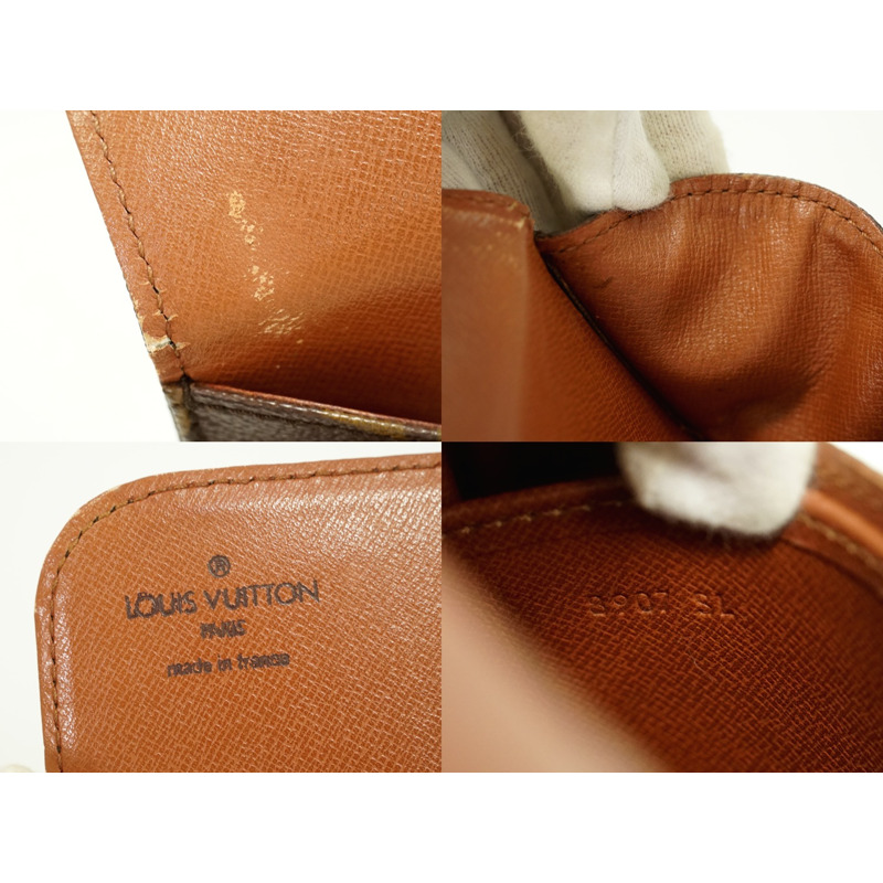 正品 Louis Vuitton LOUIS VUITTON LV cult Sière 26 GM 交織字母單肩包 pochette 棕色 M51252 Cartouchiere Vuitton 包二手-8