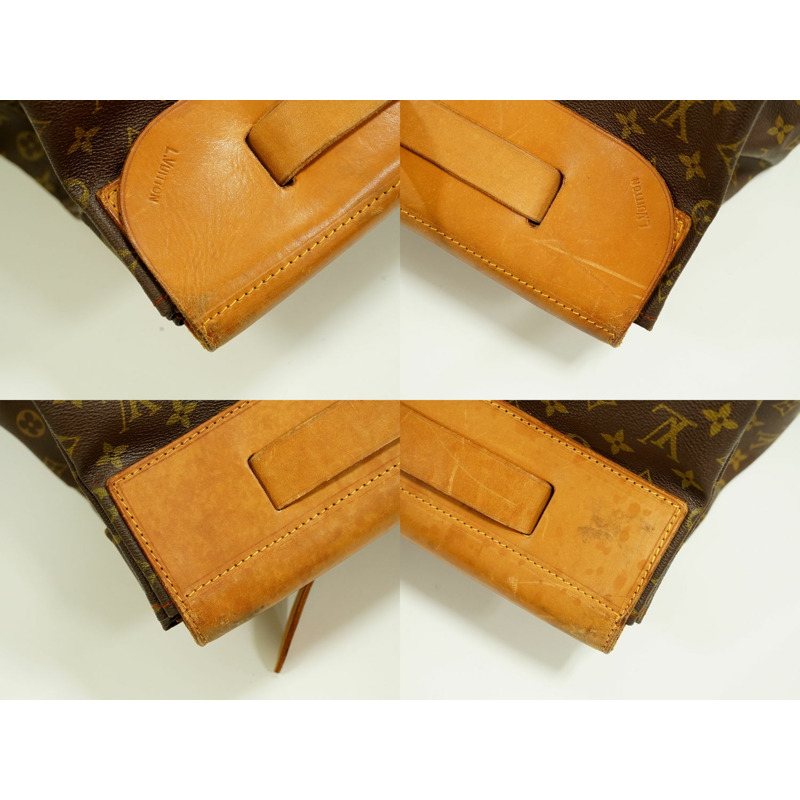 正品路易威登 LOUIS VUITTON LV Steamer 65 花押字波士頓包手提包棕色 M41122 Steamer Vuitton 包二手-5