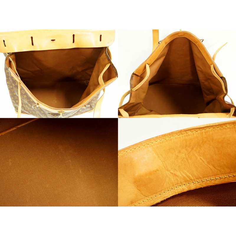 正品路易威登 LOUIS VUITTON LV Steamer 65 花押字波士頓包手提包棕色 M41122 Steamer Vuitton 包二手-7