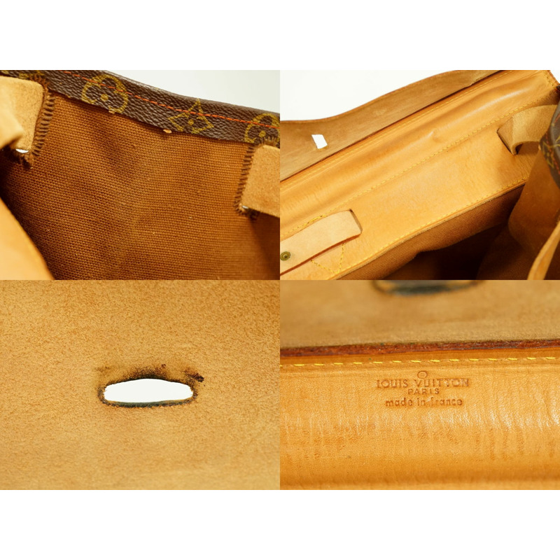 正品路易威登 LOUIS VUITTON LV Steamer 65 花押字波士頓包手提包棕色 M41122 Steamer Vuitton 包二手-8