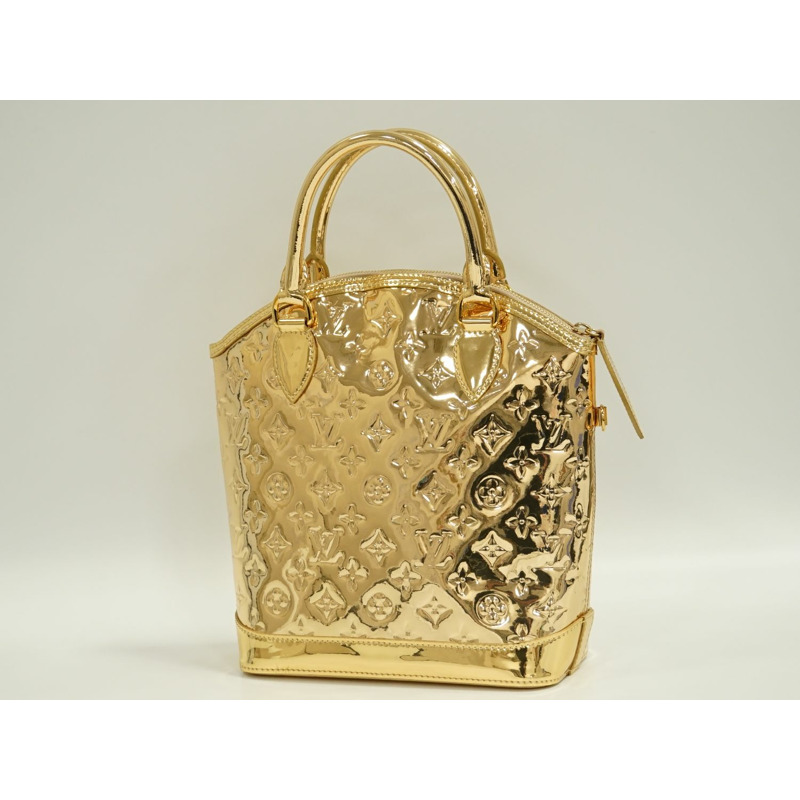 正品路易威登 LOUIS VUITTON LV Lockit 花押字 Miroir 手提包金色 M95450 Lockit Vuitton 包二手-1