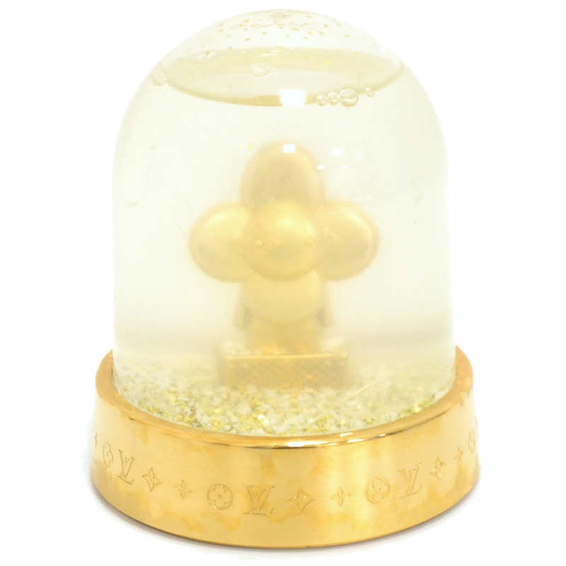 真正的路易威登路易威登 LV Vivienne 雪球雪地球對象公仔塑料 GP 鍍金 GI0307 威登雜貨使用-0