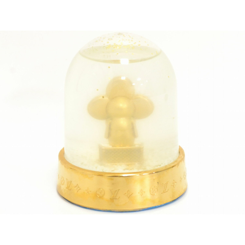 真正的路易威登路易威登 LV Vivienne 雪球雪地球對象公仔塑料 GP 鍍金 GI0307 威登雜貨使用-1