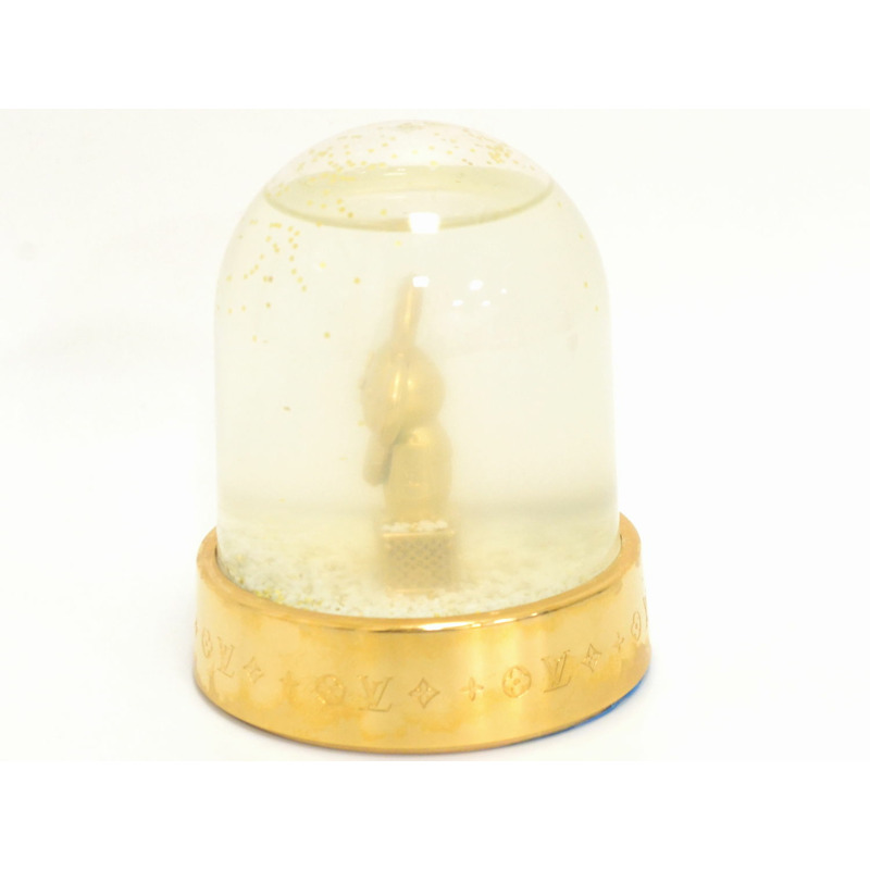 真正的路易威登路易威登 LV Vivienne 雪球雪地球對象公仔塑料 GP 鍍金 GI0307 威登雜貨使用-2