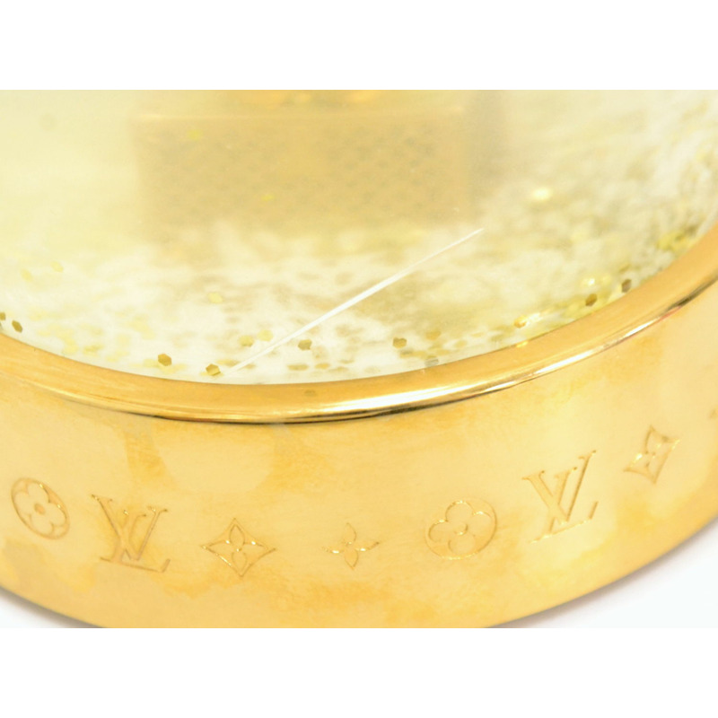 真正的路易威登路易威登 LV Vivienne 雪球雪地球對象公仔塑料 GP 鍍金 GI0307 威登雜貨使用-5