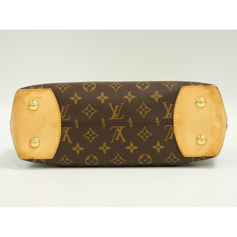 真正的路易威登 LOUIS VUITTON LV 威爾希爾 PM 交織字母手提包手提包棕色 M45643 威爾希爾威登包二手-2
