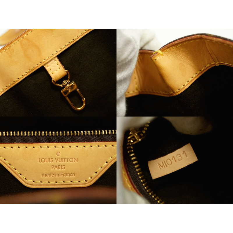 真正的路易威登 LOUIS VUITTON LV 威爾希爾 PM 交織字母手提包手提包棕色 M45643 威爾希爾威登包二手-8