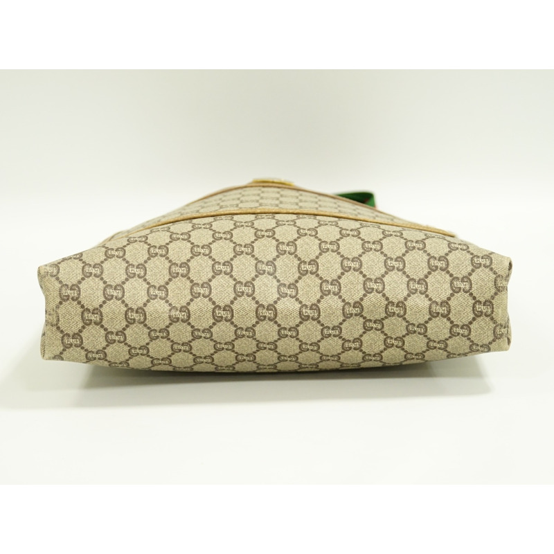 正品 Gucci GUCCI Sherry line Old Gucci GG plus 手提包單肩包米色 Shelly Line 包二手-2