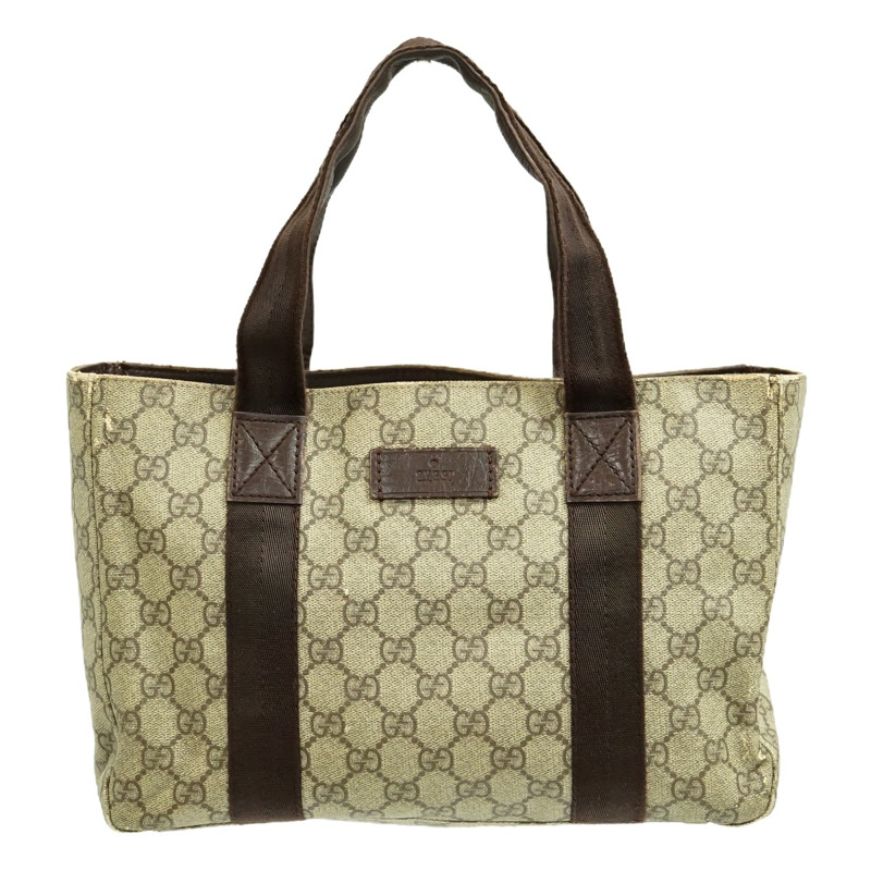 正品 Gucci GUCCI GG Supreme 手提包手提包米色 141976 包二手-0