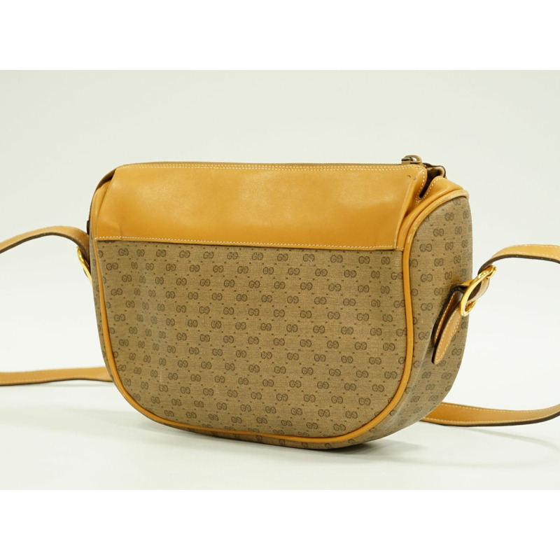 正品 Gucci GUCCI 微型 GG 單肩包 pochette PVC 米色包二手-1