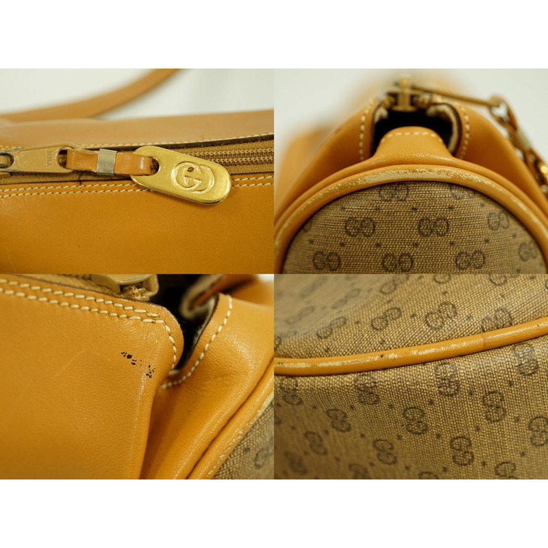 正品 Gucci GUCCI 微型 GG 單肩包 pochette PVC 米色包二手-3