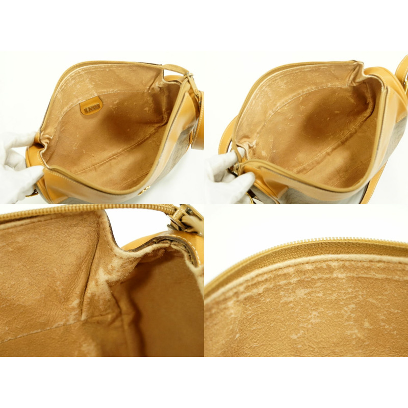 正品 Gucci GUCCI 微型 GG 單肩包 pochette PVC 米色包二手-7