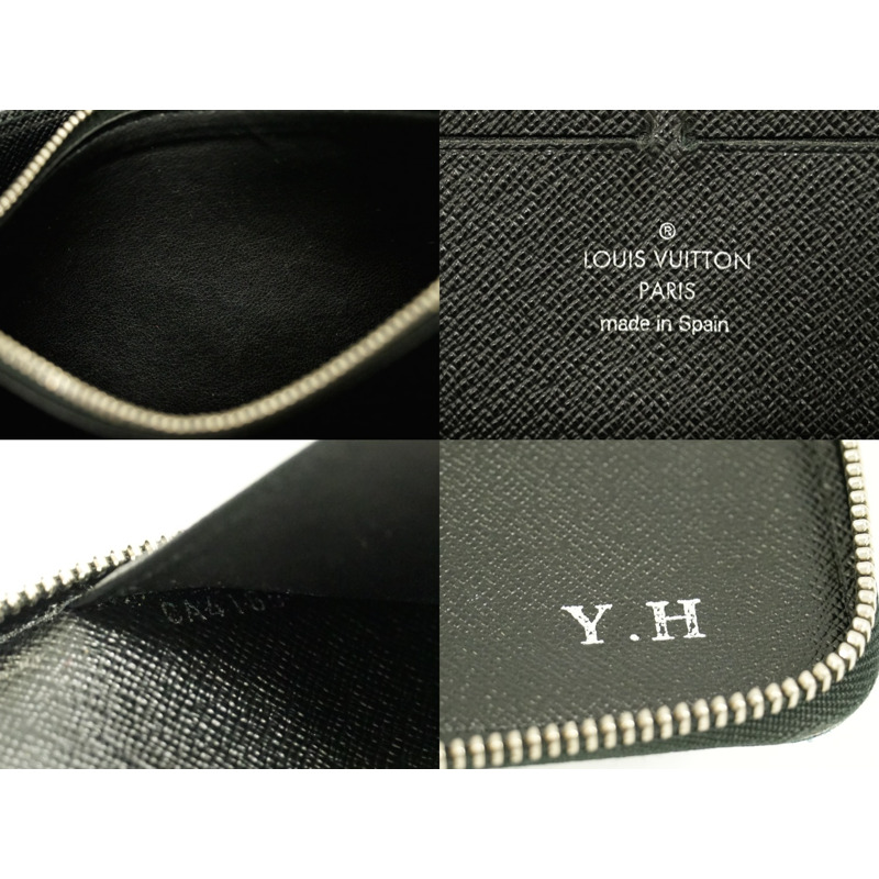 真正的路易威登 LOUIS VUITTON LV Zippy organizer Damier Graphite 圓形緊固件長錢包黑色灰色 N63077 Zippy Organizer Vuitton 錢包錢包使用-8