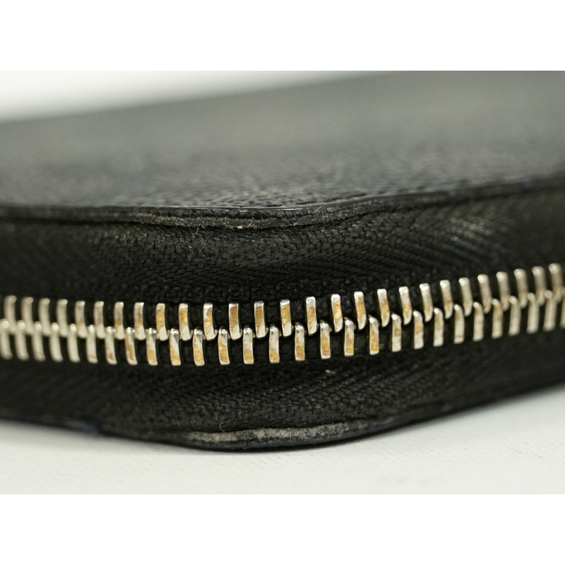真正的路易威登 LOUIS VUITTON LV Zippy organizer Damier Graphite 圓形緊固件長錢包黑色灰色 N63077 Zippy Organizer Vuitton 錢包錢包使用-4