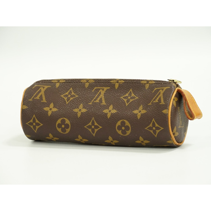 正品路易威登 LOUIS VUITTON LV Truth Ronde 交織字母小袋筆袋配件盒棕色 M47630 Trousse Ronde Vuitton 雜貨二手-1
