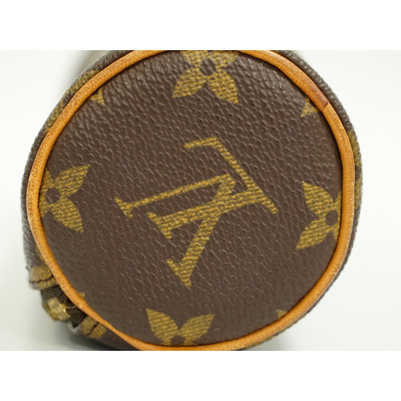 正品路易威登 LOUIS VUITTON LV Truth Ronde 交織字母小袋筆袋配件盒棕色 M47630 Trousse Ronde Vuitton 雜貨二手-5