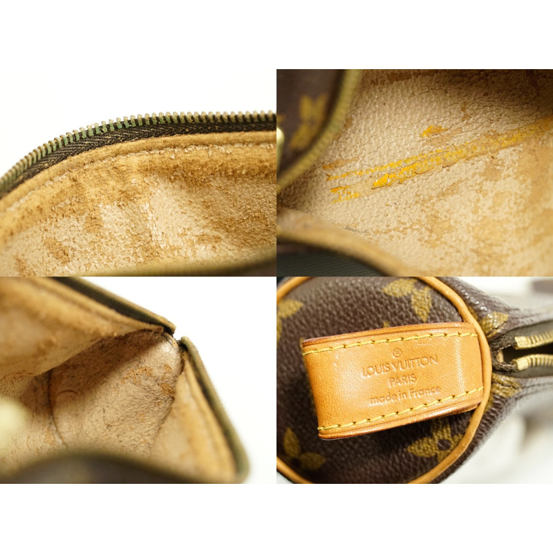 正品路易威登 LOUIS VUITTON LV Truth Ronde 交織字母小袋筆袋配件盒棕色 M47630 Trousse Ronde Vuitton 雜貨二手-8