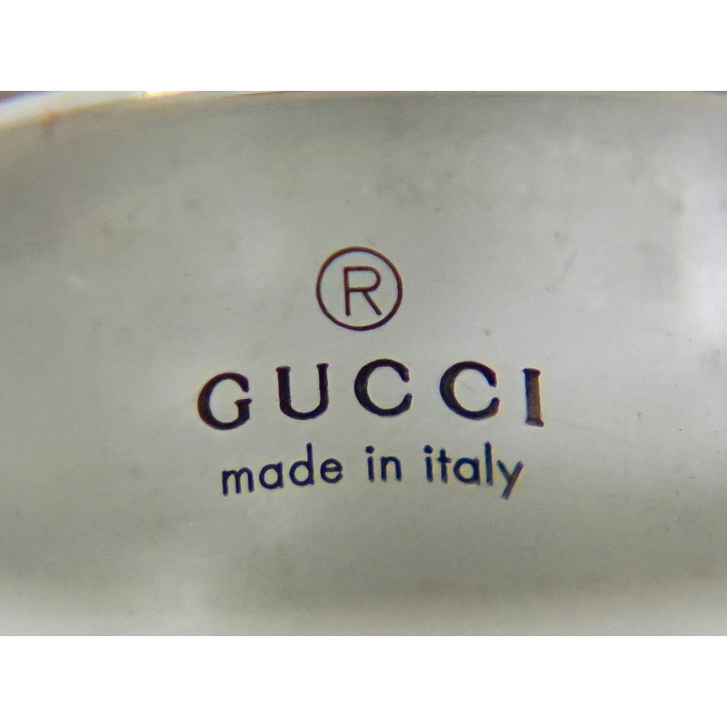  正品 Gucci GUCCI G 戒指開口 G Brantette Ag925 戒指戒指 19 17.5 銀銀飾品二手-5