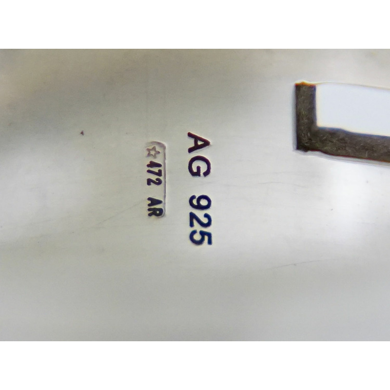  正品 Gucci GUCCI G 戒指開口 G Brantette Ag925 戒指戒指 19 17.5 銀銀飾品二手-7