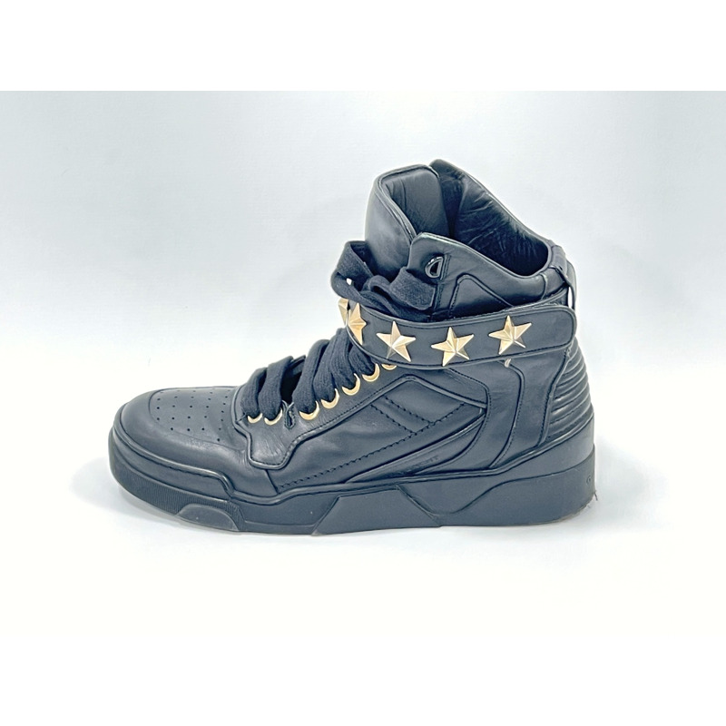 正品紀梵希GIVENCHY星釘高消運動鞋40黑色男鞋鞋子二手-1